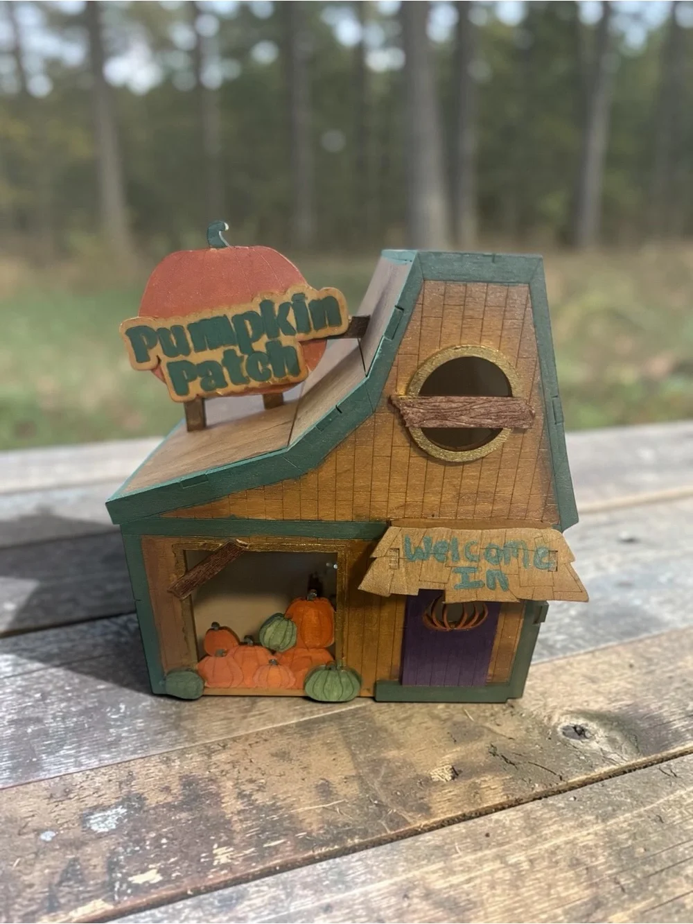 Pumpkin Patch LED Decorative Fall House - your choice
